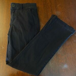 Size 6 - Navy Bootcut American Eagle Khakis